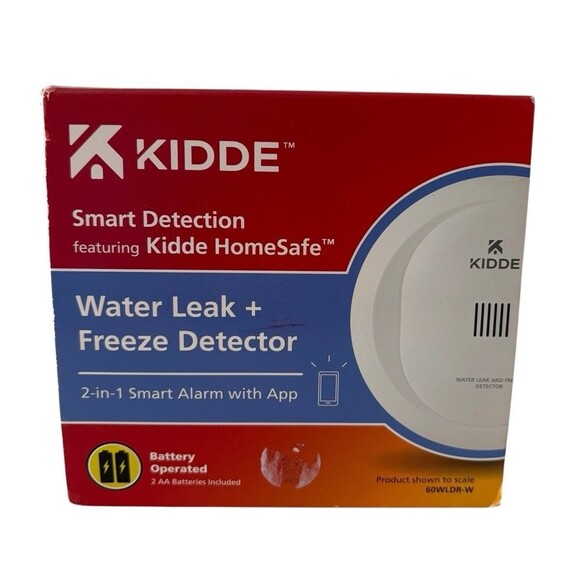 Kidde 1-Pack 60WLDR-W Battery Smart Water Leak Detector & Freeze Alarm W/WiFi - Picture 1 of 6